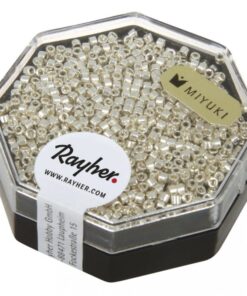 Miyuku Delica-Rocailles, 1,6mm, metallic silber