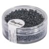 Rocailles mit Silbereinzug, 2mm, blutstein