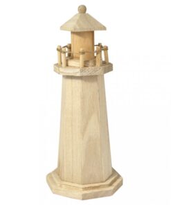 Holz-Leuchtturm zum Gestalten