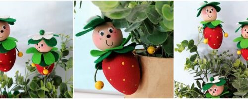 Erdbeeren zum Dekorieren