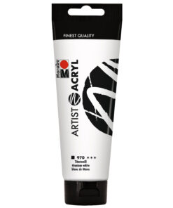 Künstleracrylfarbe 120 ml in Titanweiß