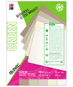 Klimaneutrales Malpapier in Naturtönen