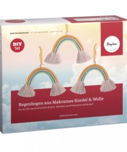 bp regenbogen aus makramee kordel 13 cm