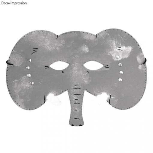 pappmasche-masken trio lusitge tierwelt elefant