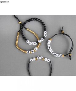 Plastik Zahlen Perlen Würfel Armbänder