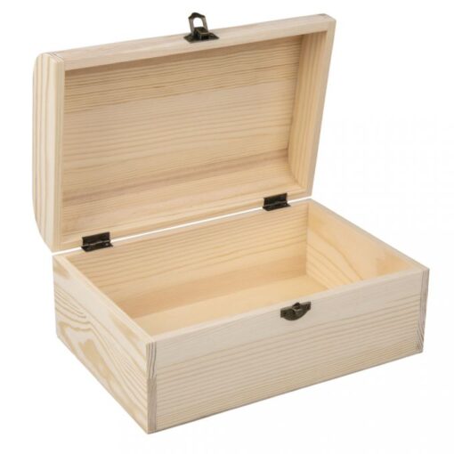 Holz-Box geöffnet