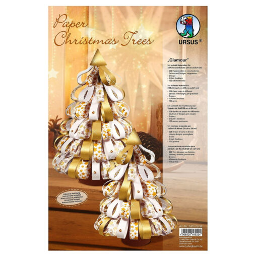 Set Paper Christmas Trees Glamour