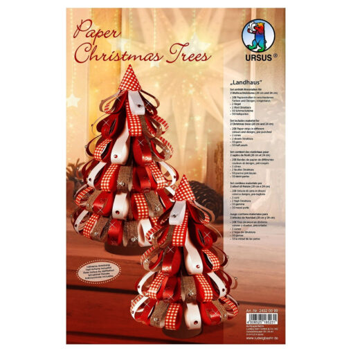 Set Paper Christmas Trees Landhaus