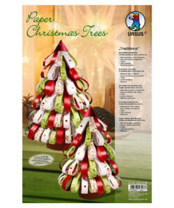 Set Paper Christmas Trees Traditional