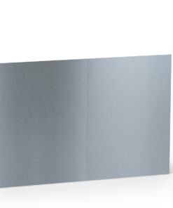 Rössler Doppelkarte A6 in Silber metallic