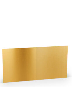 Rössler quadratische Doppelkarte in Gold metallic