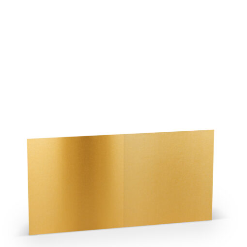 Rössler quadratische Doppelkarte in Gold metallic