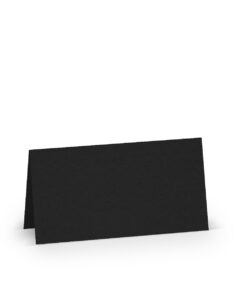 Tischkarte 100x100 mm in Schwarz zum Gestalten