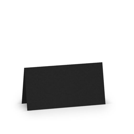 Tischkarte 100x100 mm in Schwarz zum Gestalten