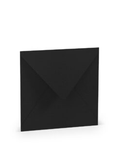 Quadratischer Umschlag in Schwarz