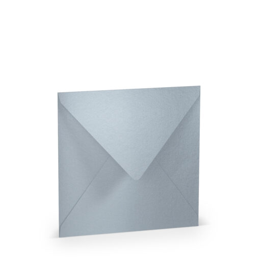 Quadratischer Umschlag in Silber metallic