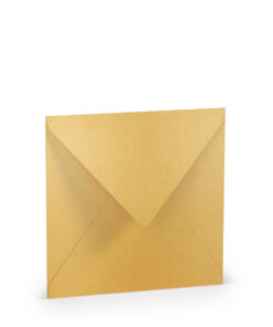 Quadratischer Umschlag in Gold metallic