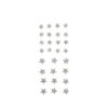 Sticker Glittersterne in silber