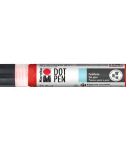 Dot Pen Zinnoberrot hell, 3D-Effektfarbe direkt aus dem Liner