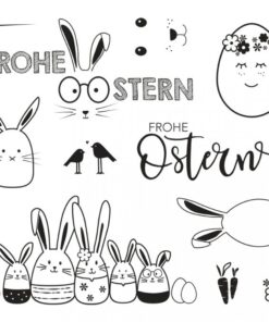 Clear Stamps Frohe Ostern, zum Stempeln