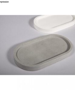 Silikon Gießform Untersetzer Oval aus Raysin und Beton