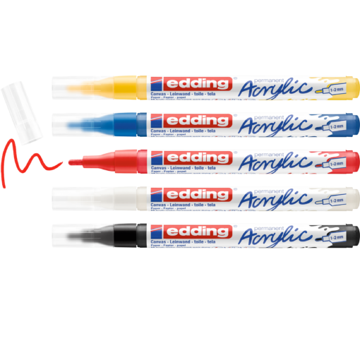 edding Acrylmarker 5er Set