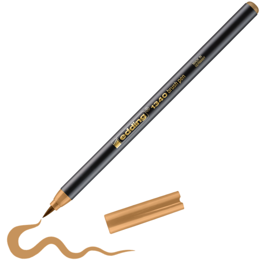 edding 1340 Brush-Pen ocker
