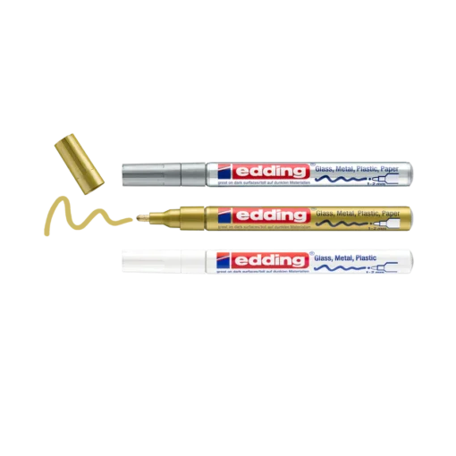 edding Glanzlackmarker Metallic-Set