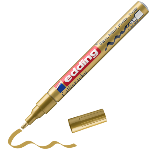 edding 753 Glanzlackmarker Kalligrafie gold