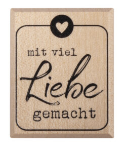 Stempel Mit viel Liebe gemacht