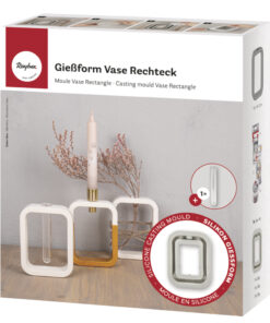 Silikon Gießform Vase Rechteck