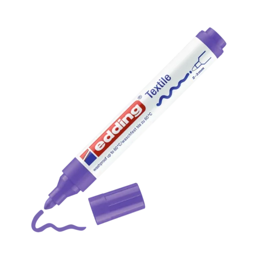 edding textilmarker neonviolett