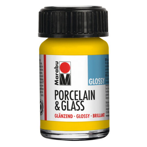 Porcelain & Glass Glossy in Sonnengelb