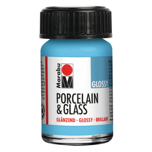 Porcelain & Glass Glossy in Hellblau