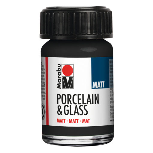 Porcelain & Glass Matt in Schwarz