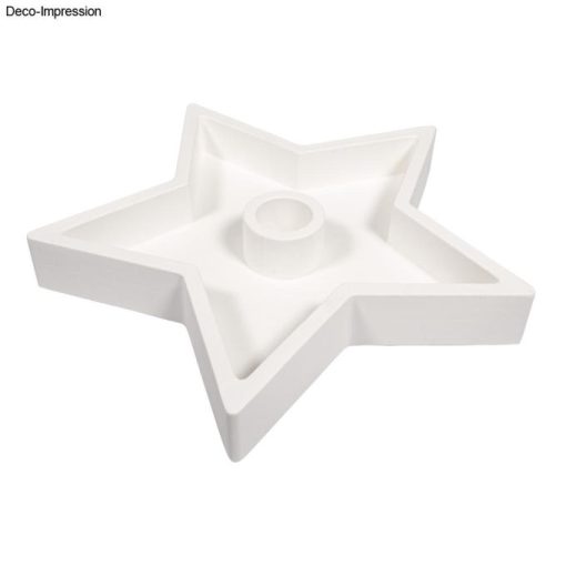 Silikon Gießform Kerzenständer Stern