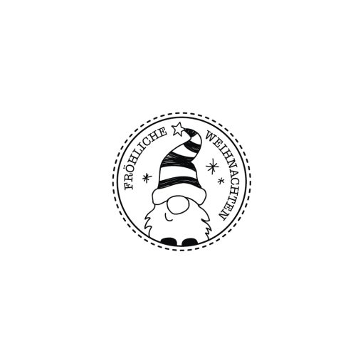 Stempel. Wichtel, 3 cm ø